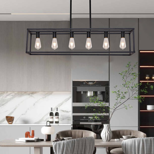 Three Posts Kosinski 5 Light Kitchen Island Rectangle Pendant